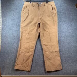 Mountain Khakis Pants Men's 38X30 Brown Relaxed Fit Canvas Cargo Pocket READ